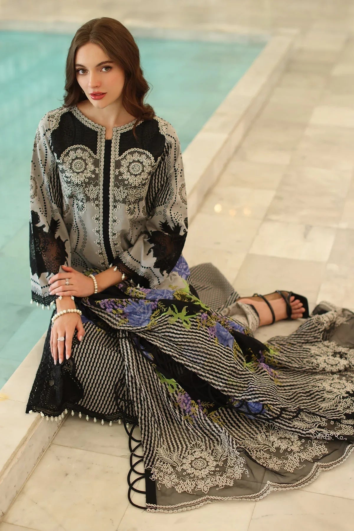 Charizma | Aniq Lawn Collection | AN5-02 - Aqsa Fabrics