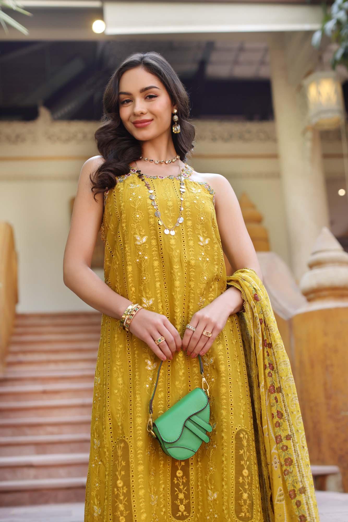 Noor by Saadia Asad | Eid Luxury Laserkari 25 | D5-A - Aqsa Fabrics