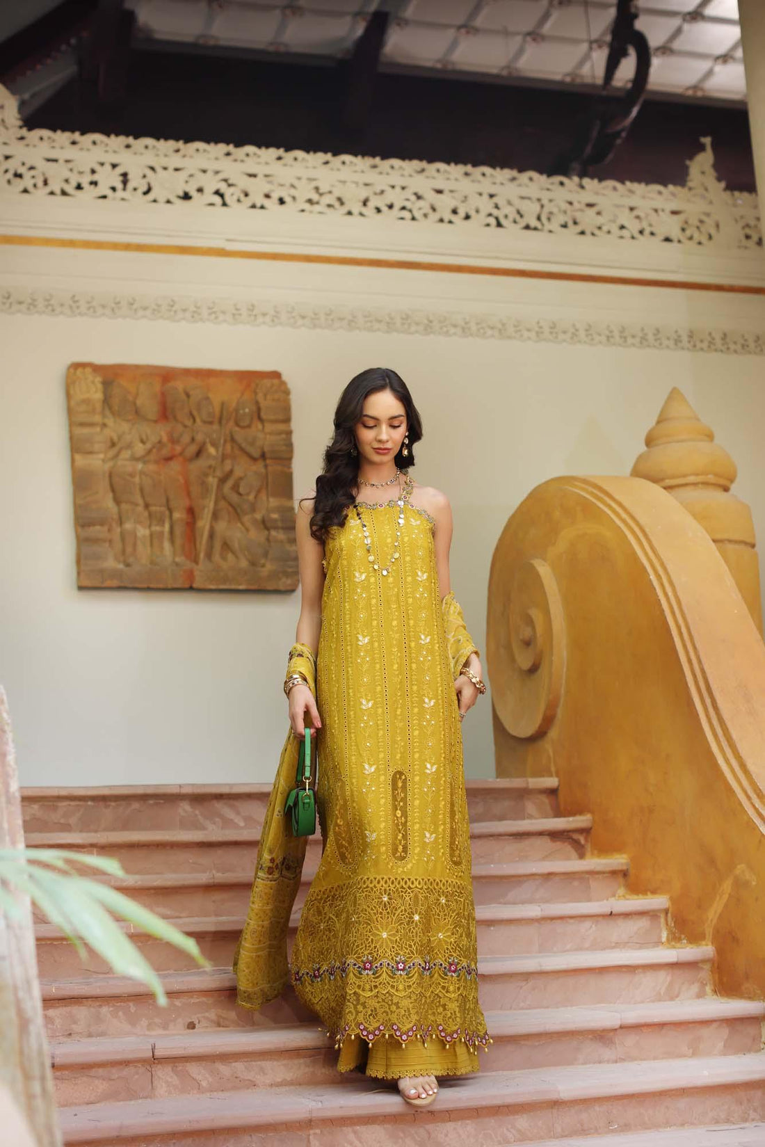 Noor by Saadia Asad | Eid Luxury Laserkari 25 | D5-A - Aqsa Fabrics