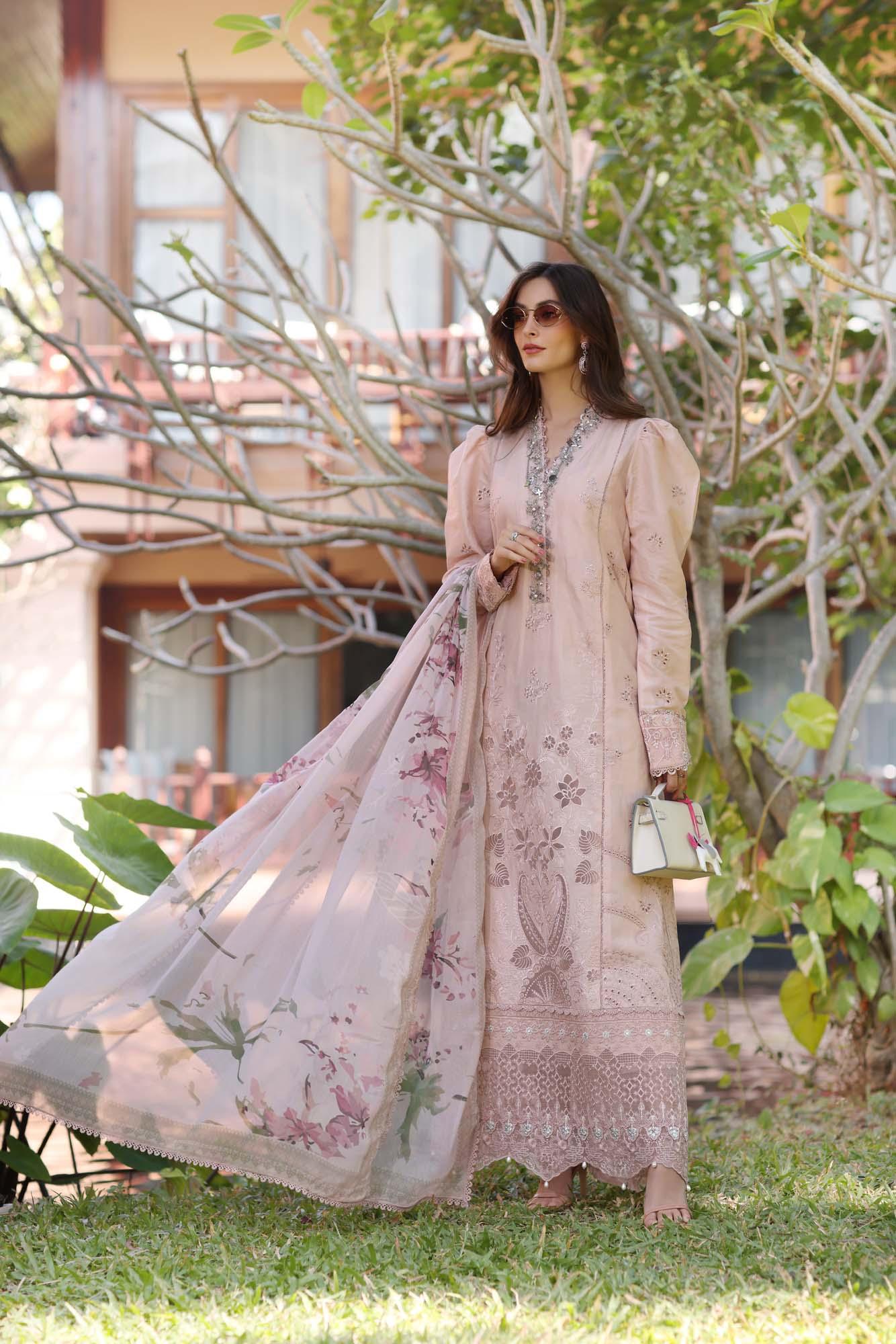 Noor by Saadia Asad | Eid Luxury Laserkari 25 | D6-B - Aqsa Fabrics