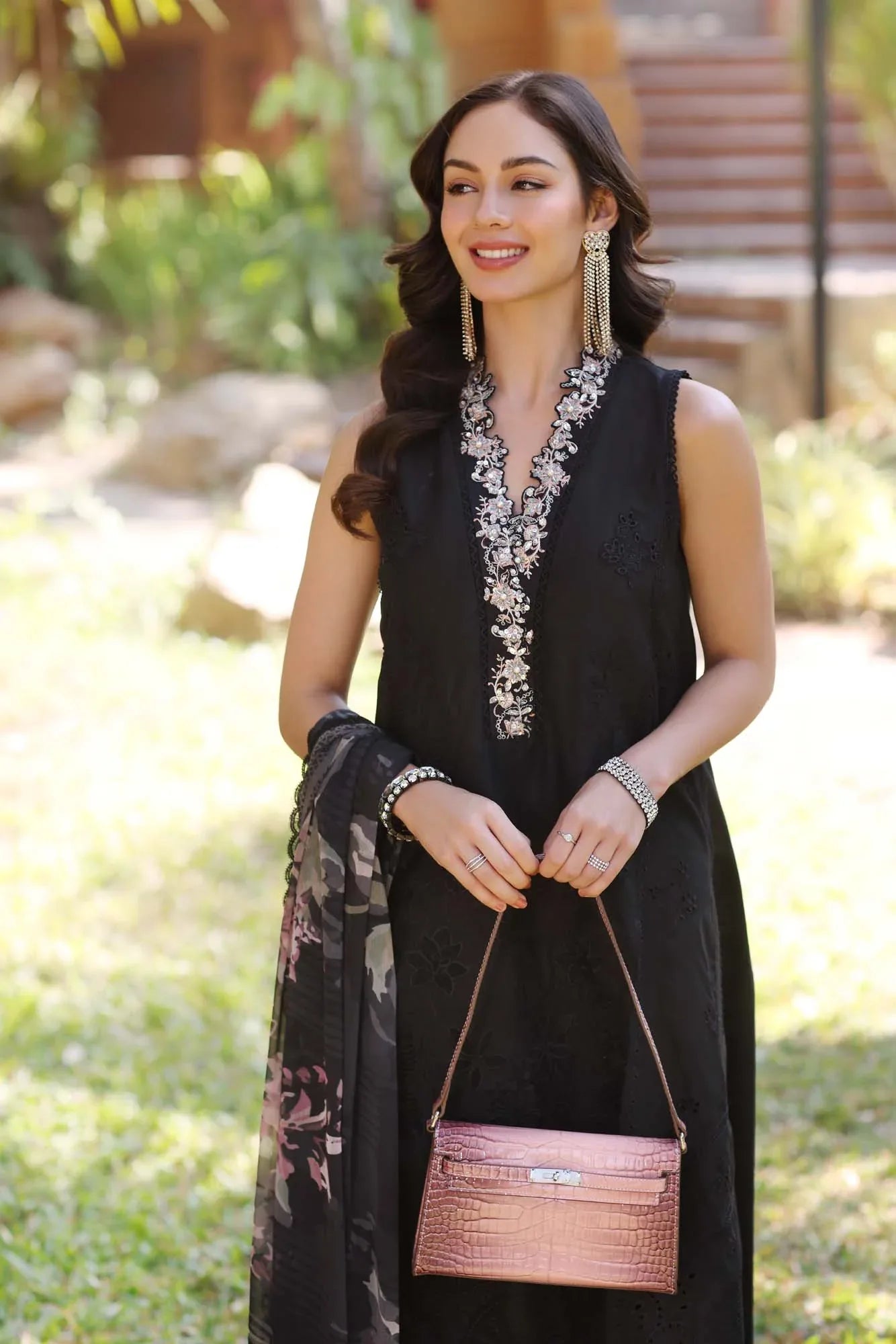 Noor by Saadia Asad | Eid Luxury Laserkari 25 | D6-A - Aqsa Fabrics