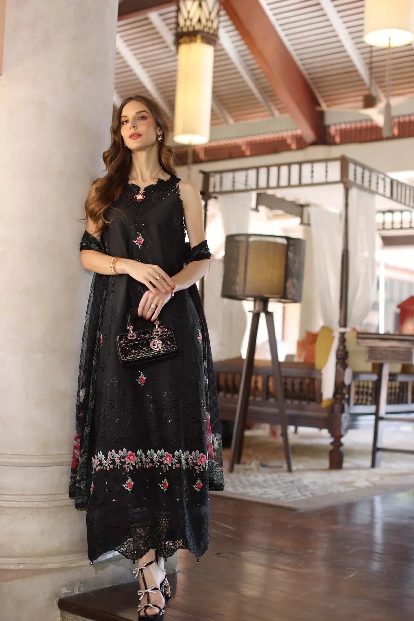 Noor by Saadia Asad | Eid Luxury Laserkari 25 | D4-A - Aqsa Fabrics