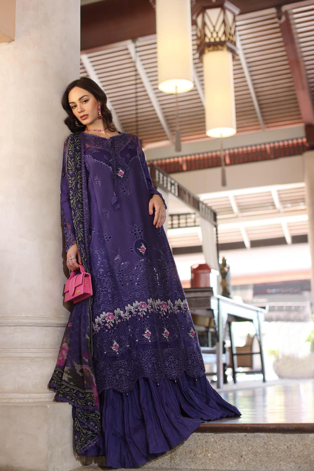 Noor by Saadia Asad | Eid Luxury Laserkari 25 | D4-B - Aqsa Fabrics
