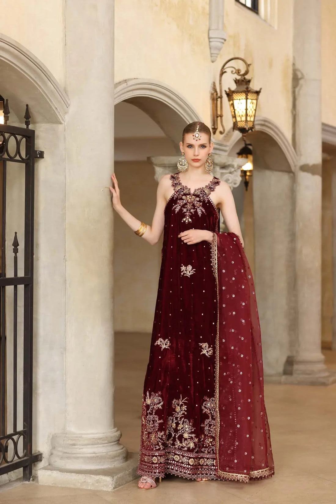 Noor by Saadia Asad | Handcrafted Velvet 25 | Naqsh - Aqsa Fabrics