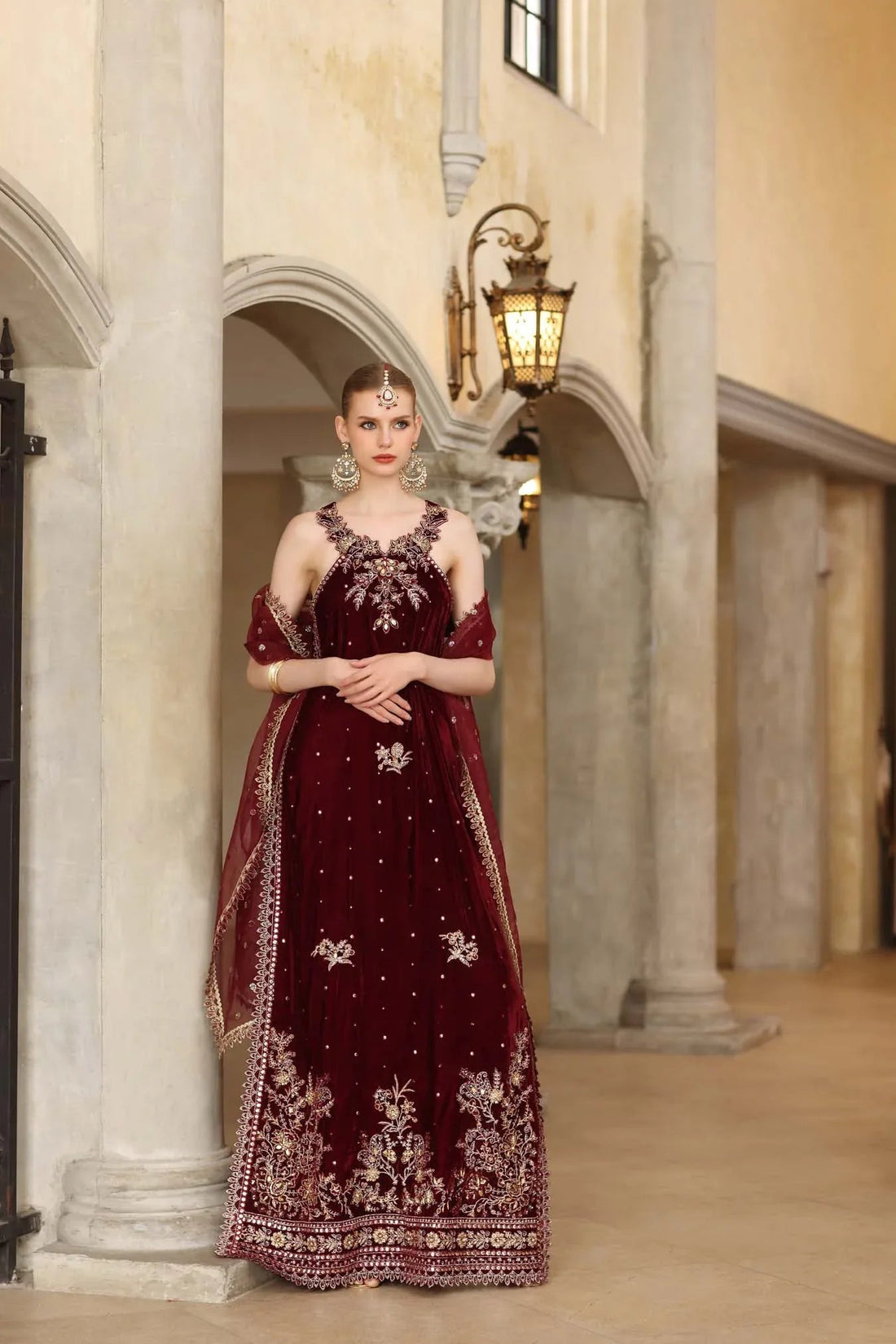 Noor by Saadia Asad | Handcrafted Velvet 25 | Naqsh - Aqsa Fabrics