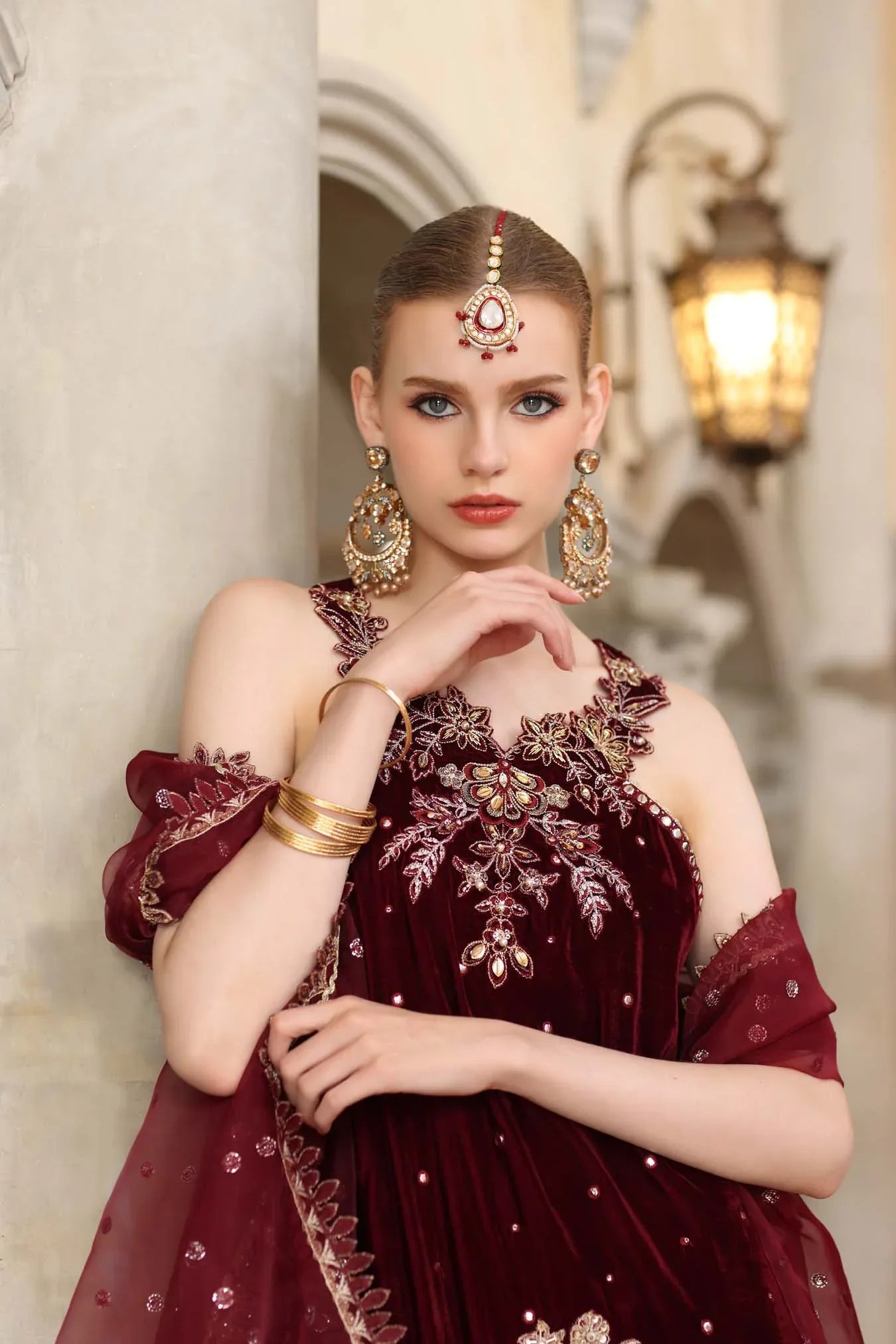 Noor by Saadia Asad | Handcrafted Velvet 25 | Naqsh - Aqsa Fabrics
