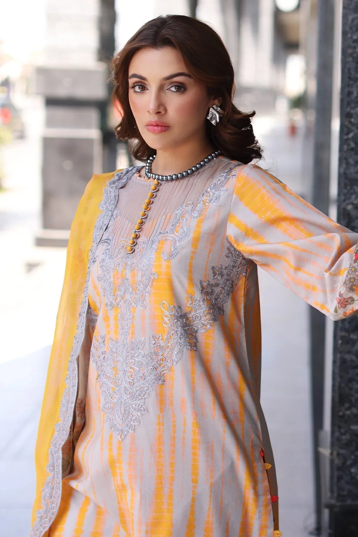 Charizma | Combination Lawn |  CC5-25 - Aqsa Fabrics