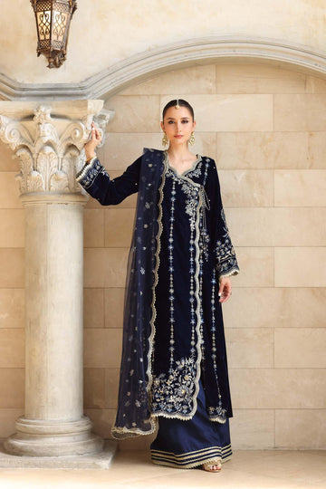 Noor by Saadia Asad | Handcrafted Velvet 25 | Falak - Aqsa Fabrics