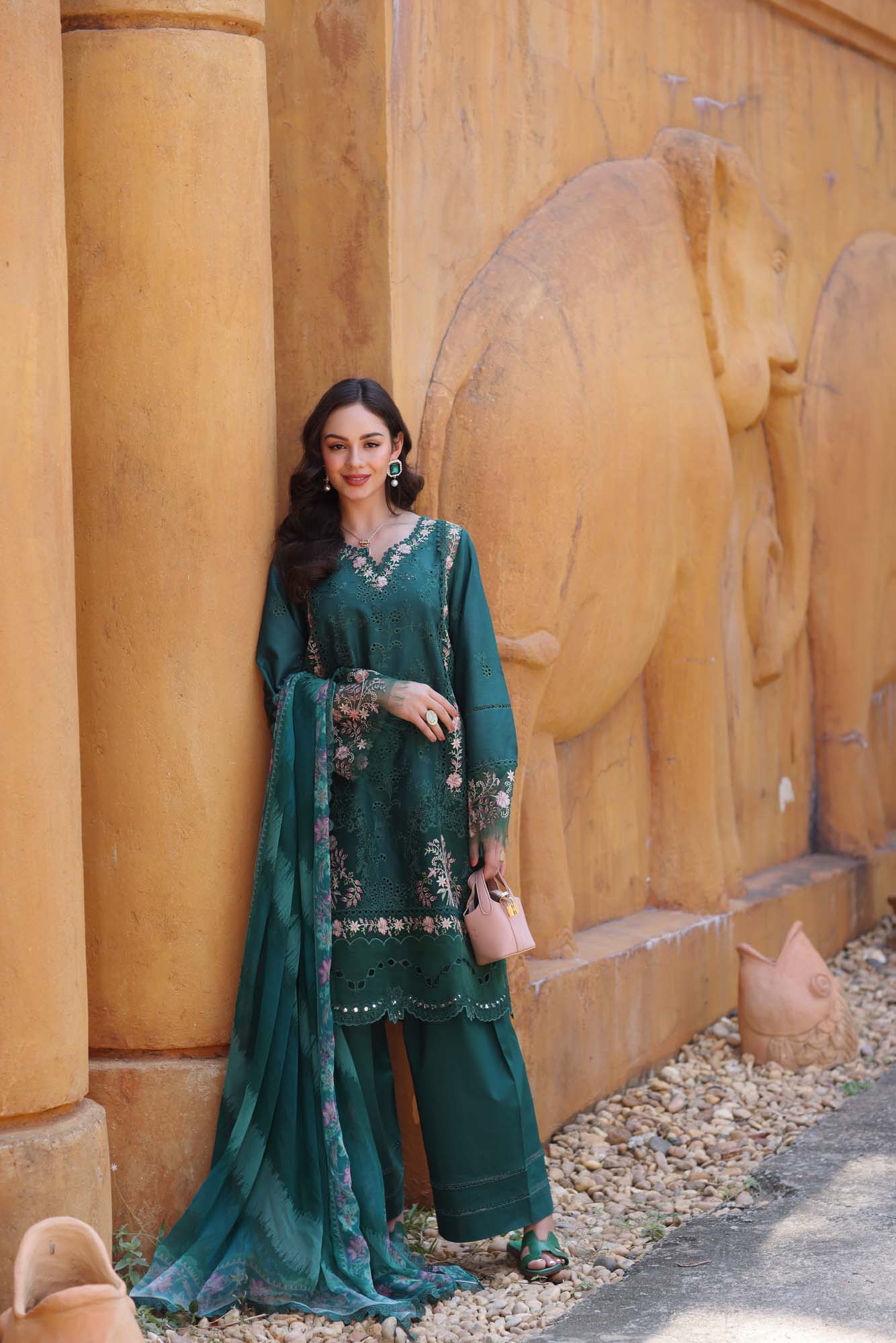 Noor by Saadia Asad | Eid Luxury Laserkari 25 | D10-A - Aqsa Fabrics