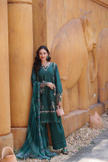 Noor by Saadia Asad | Eid Luxury Laserkari 25 | D10-A - Aqsa Fabrics