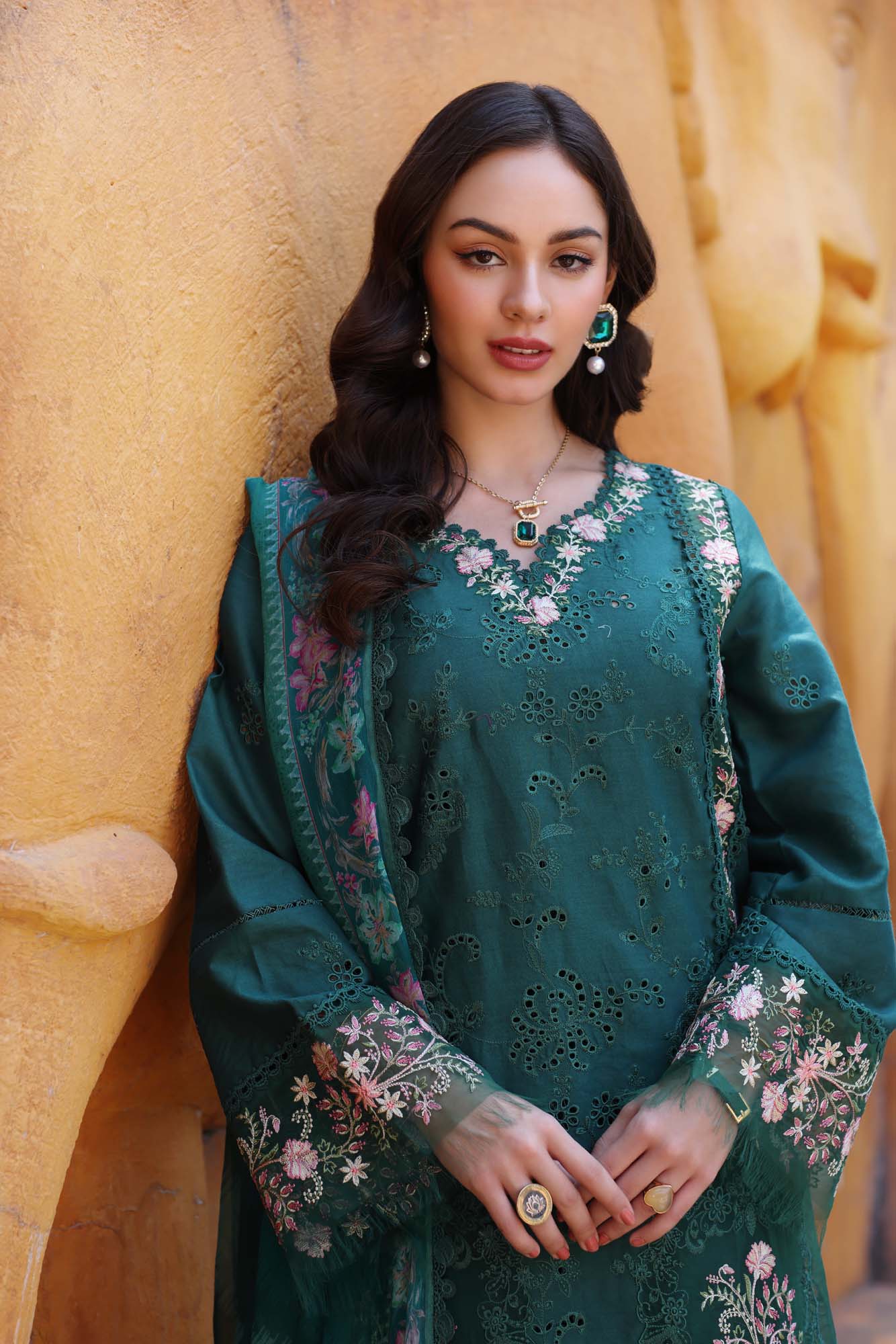 Noor by Saadia Asad | Eid Luxury Laserkari 25 | D10-A - Aqsa Fabrics