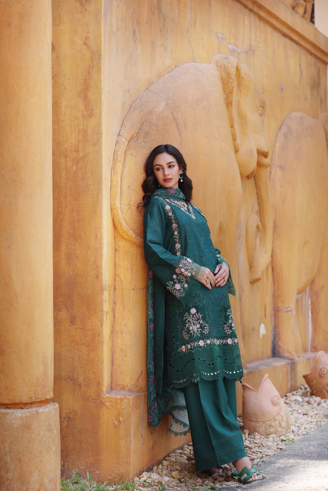 Noor by Saadia Asad | Eid Luxury Laserkari 25 | D10-A - Aqsa Fabrics