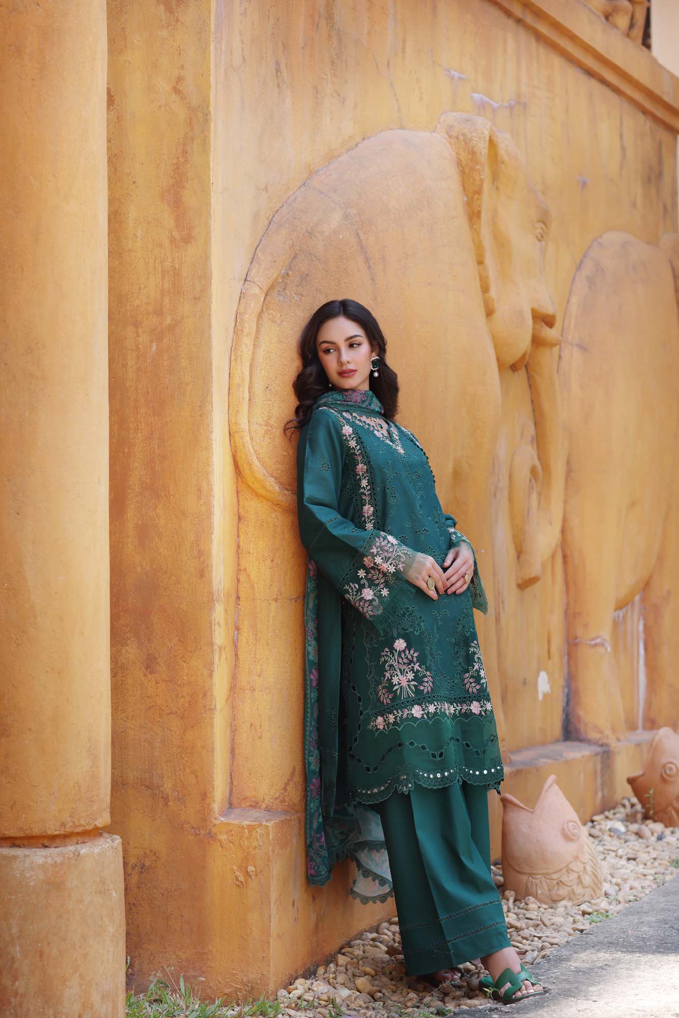 Noor by Saadia Asad | Eid Luxury Laserkari 25 | D10-A - Aqsa Fabrics
