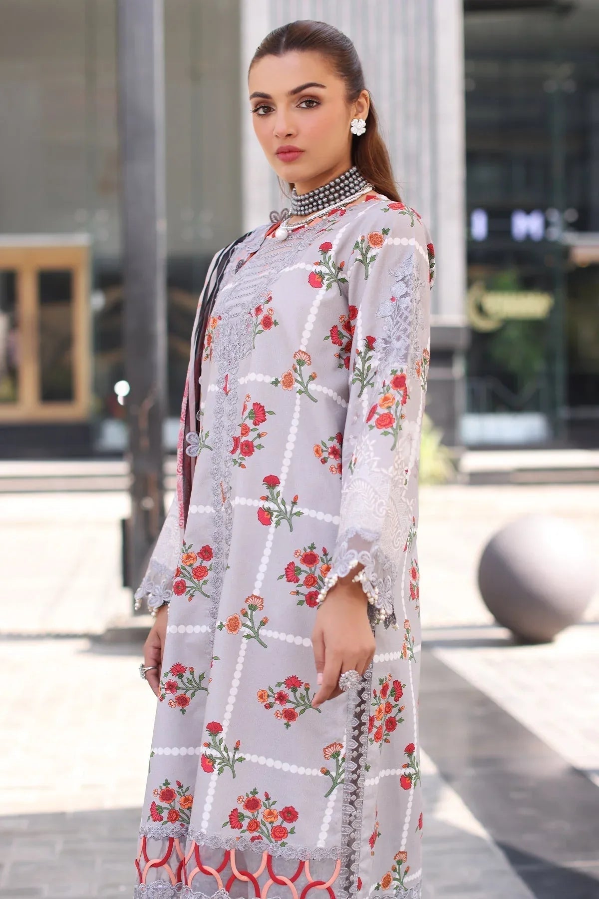 Charizma | Combination Lawn |  CC5-23 - Aqsa Fabrics