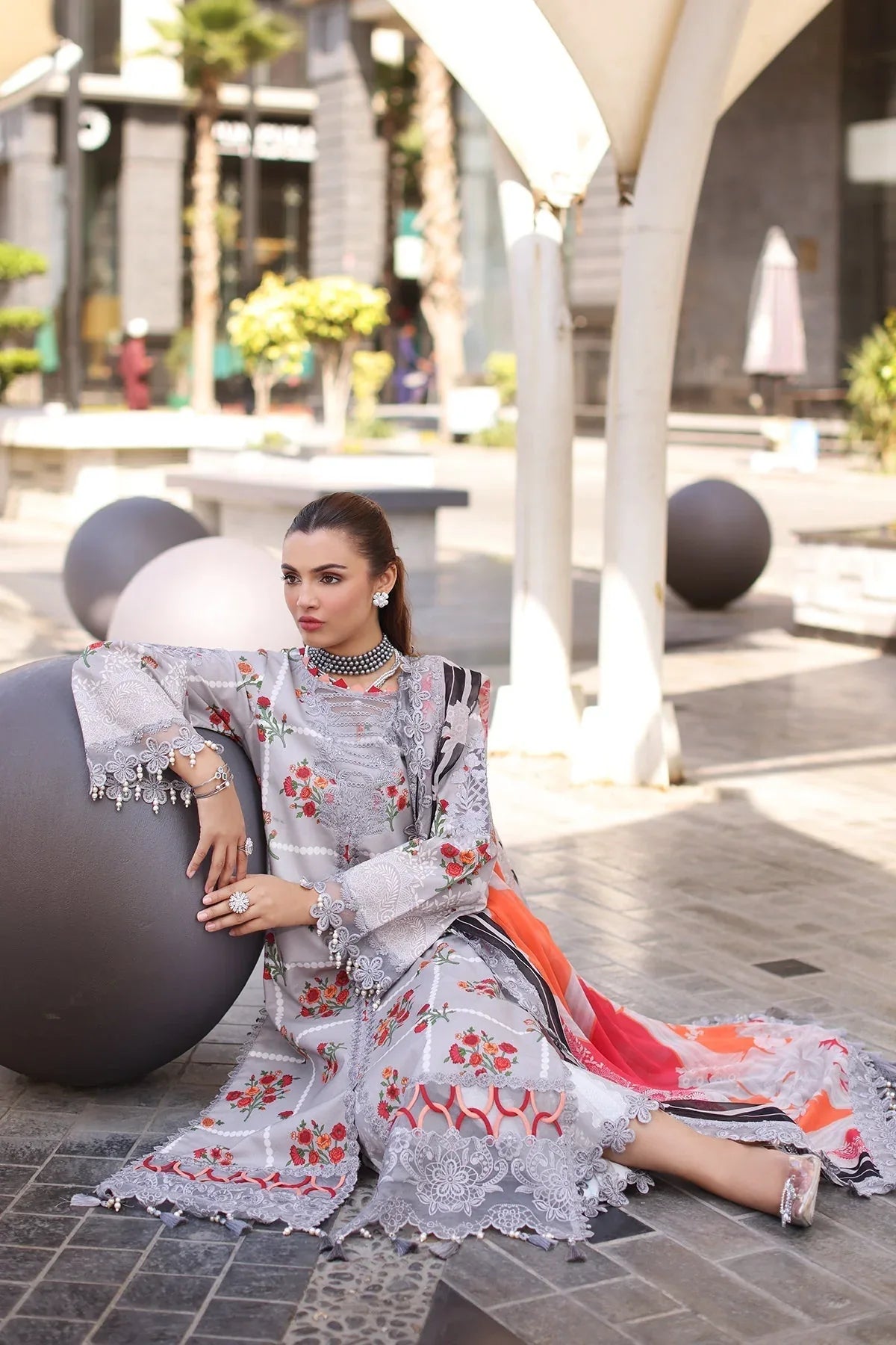 Charizma | Combination Lawn |  CC5-23 - Aqsa Fabrics