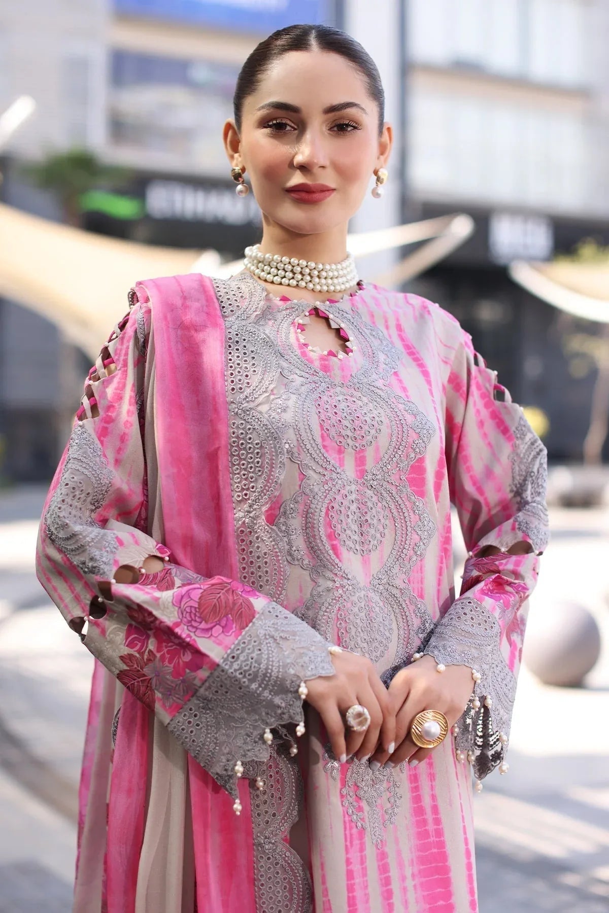 Charizma | Combination Lawn | CC5-22 - Aqsa Fabrics
