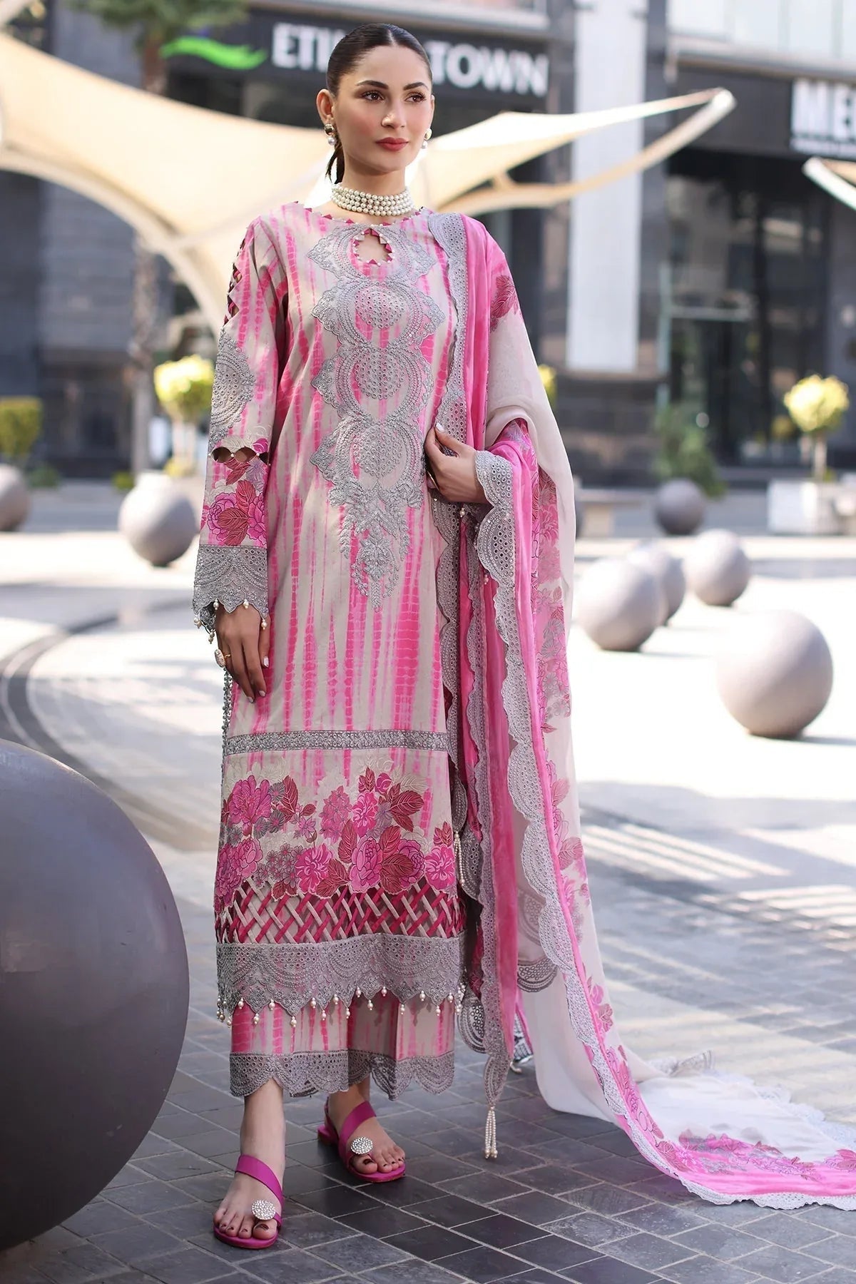 Charizma | Combination Lawn | CC5-22 - Aqsa Fabrics