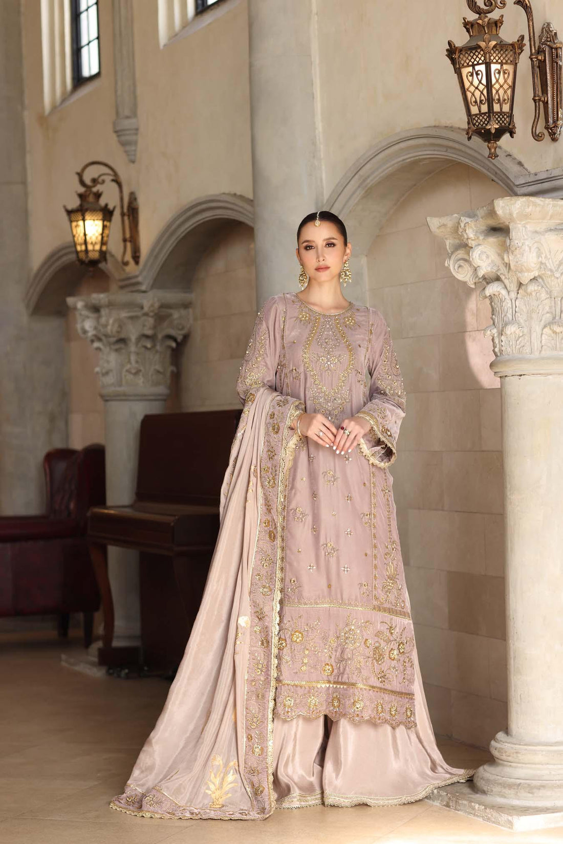 Noor by Saadia Asad | Handcrafted Velvet 25 | Khayal - Aqsa Fabrics