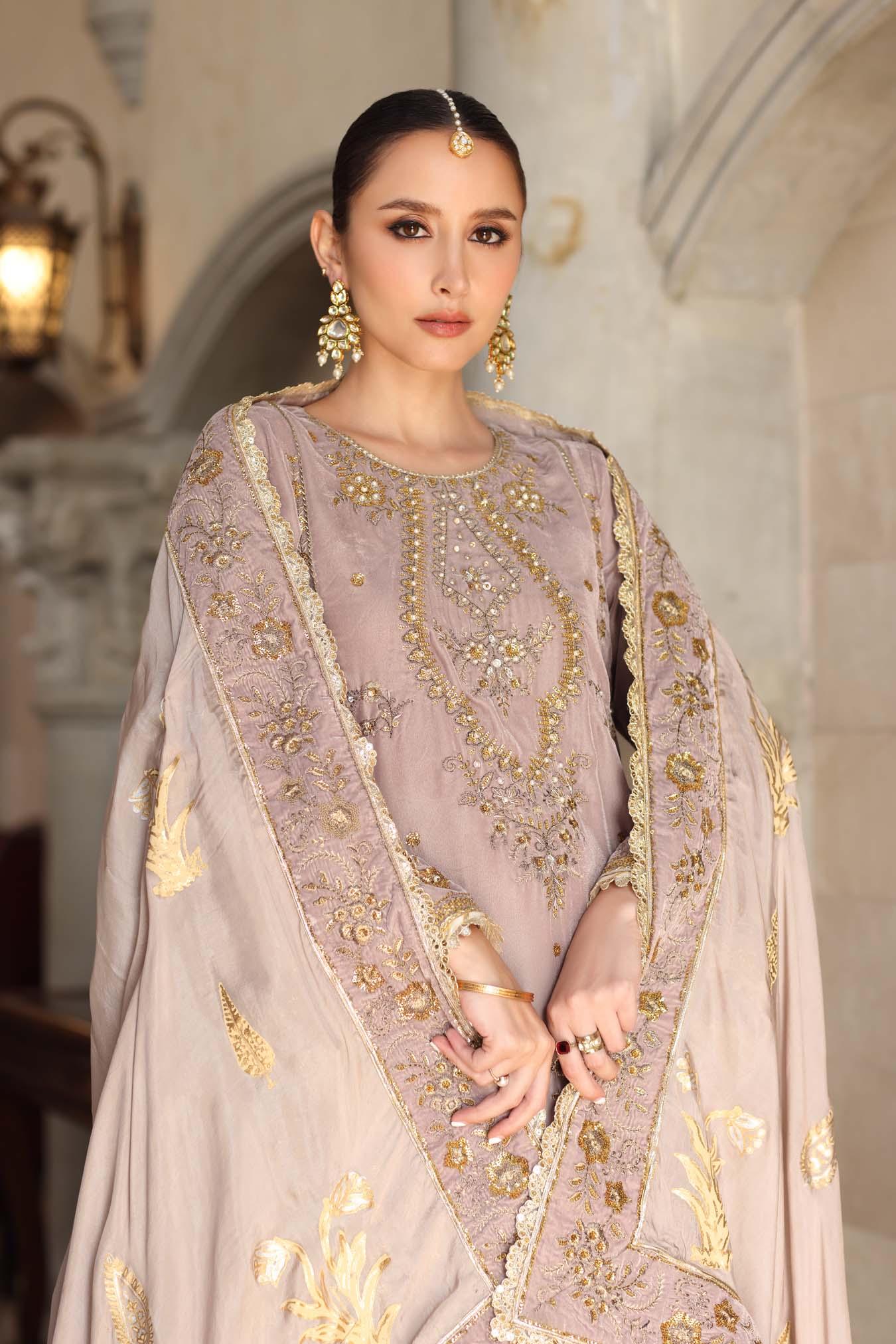 Noor by Saadia Asad | Handcrafted Velvet 25 | Khayal - Aqsa Fabrics