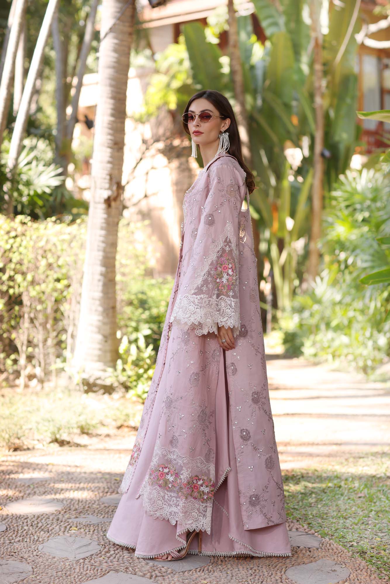 Noor by Saadia Asad | Eid Luxury Laserkari 25 | D8-A - Aqsa Fabrics