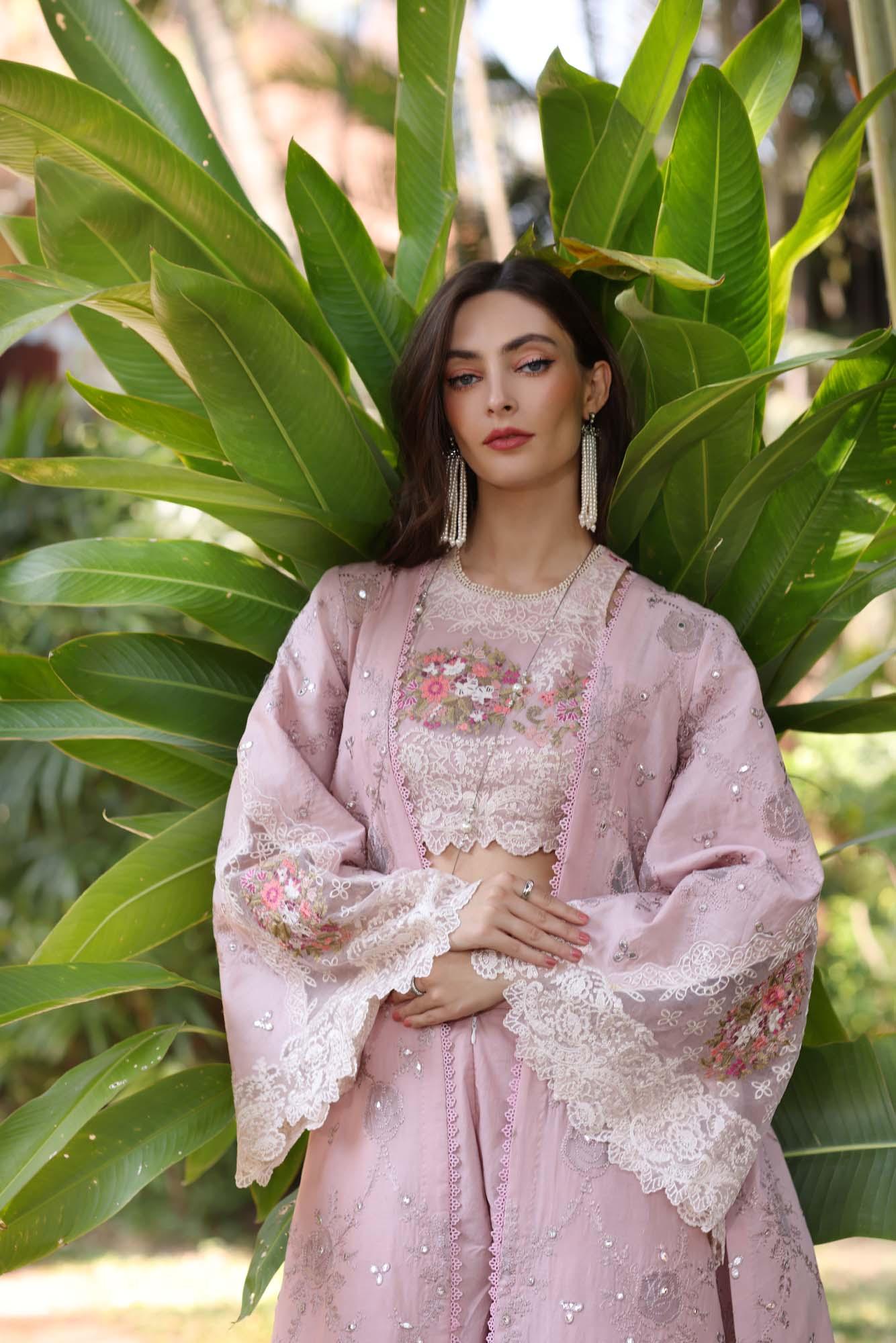Noor by Saadia Asad | Eid Luxury Laserkari 25 | D8-A - Aqsa Fabrics