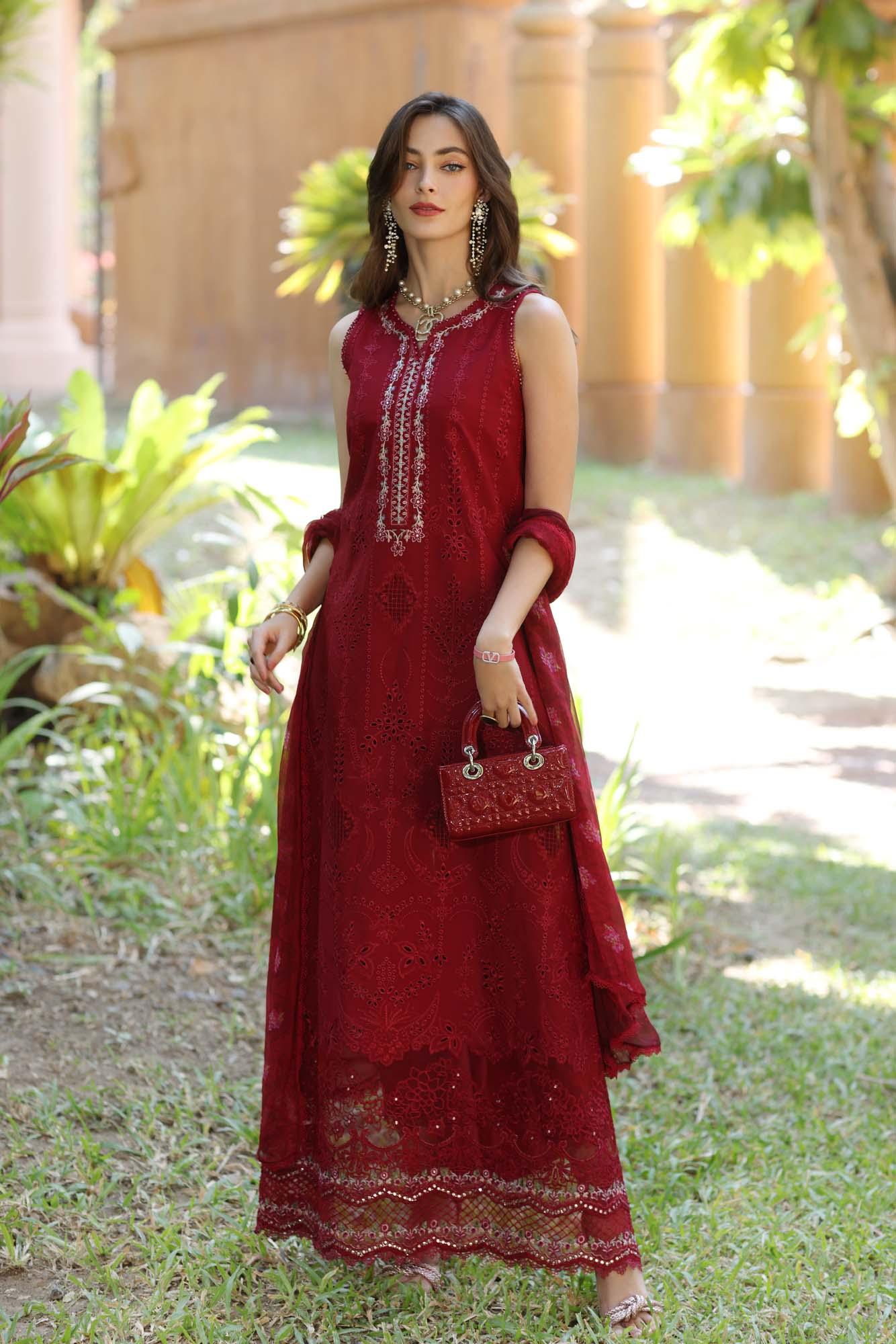 Noor by Saadia Asad | Eid Luxury Laserkari 25 | D7-A - Aqsa Fabrics