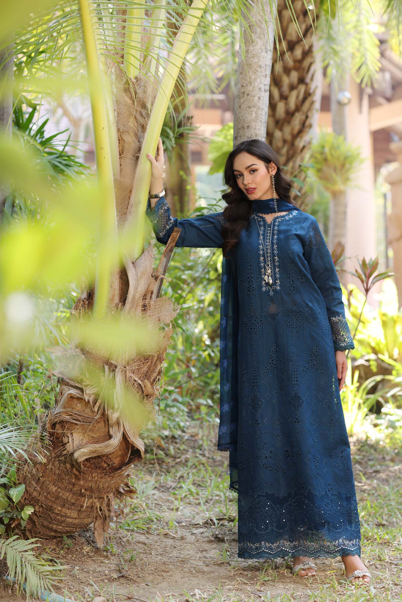 Noor by Saadia Asad | Eid Luxury Laserkari 25 | D7-B - Aqsa Fabrics