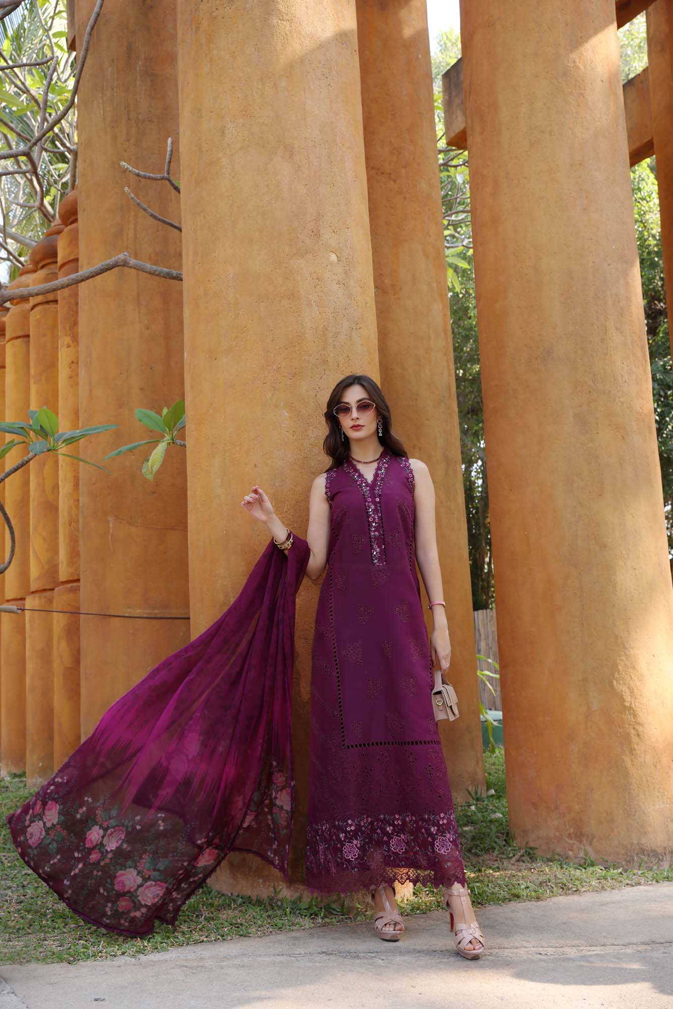 Noor by Saadia Asad | Eid Luxury Laserkari 25 | D2-A - Aqsa Fabrics