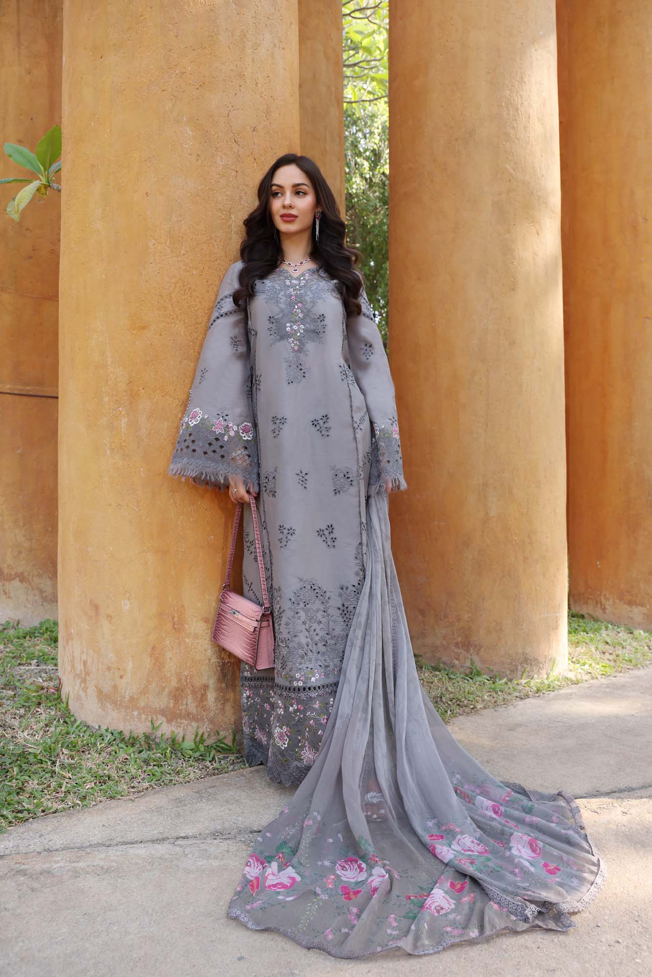 Noor by Saadia Asad | Eid Luxury Laserkari 25 | D2-B - Aqsa Fabrics