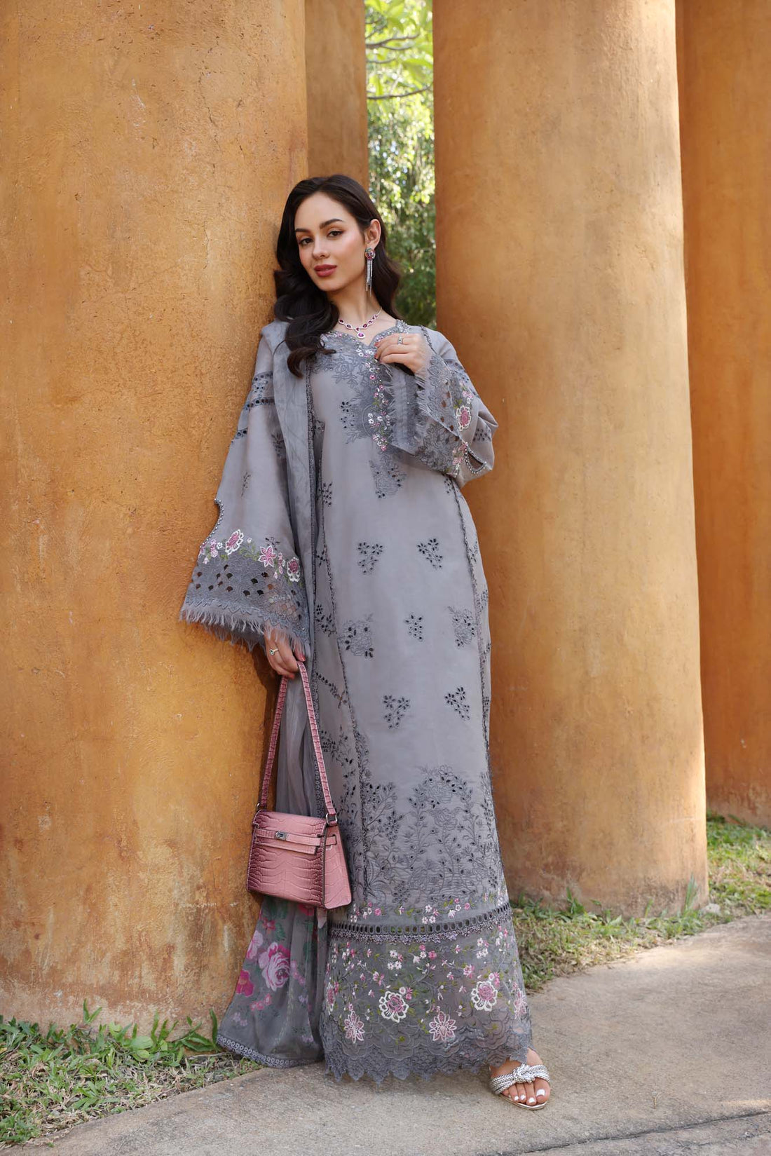 Noor by Saadia Asad | Eid Luxury Laserkari 25 | D2-B - Aqsa Fabrics