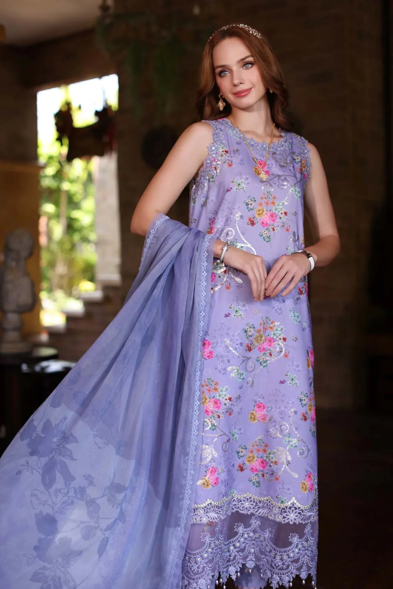 Noor by Saadia Asad | Eid Luxe Printkari 24 | D10 - Aqsa Fabrics