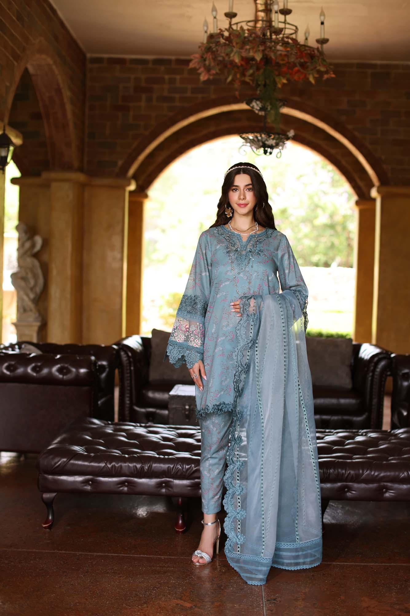 Noor by Saadia Asad | Eid Luxe Printkari 24 | D2 - Aqsa Fabrics
