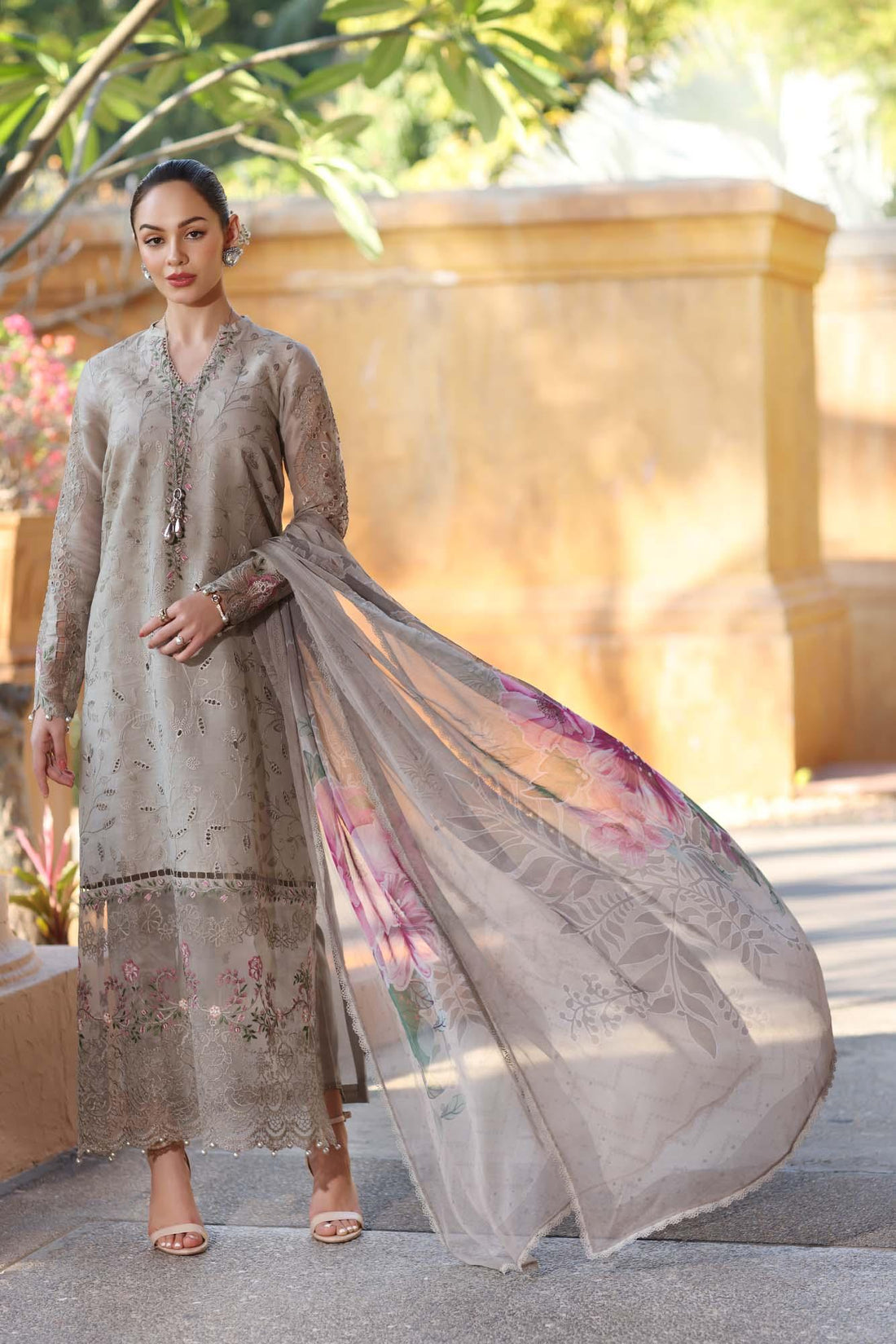 Noor by Saadia Asad | Eid Luxury Laserkari 25 | D1-B - Aqsa Fabrics