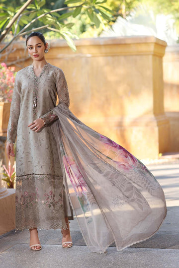 Noor by Saadia Asad | Eid Luxury Laserkari 25 | D1-B - Aqsa Fabrics