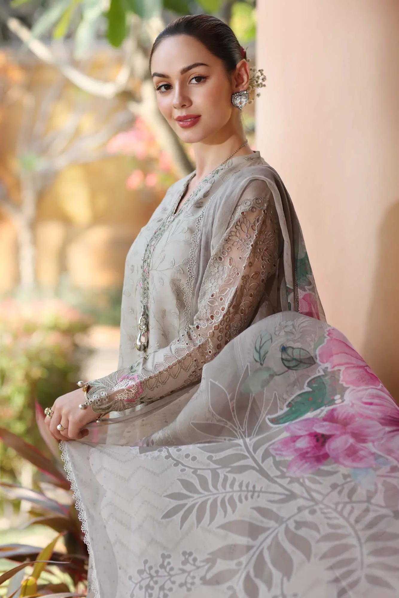 Noor by Saadia Asad | Eid Luxury Laserkari 25 | D1-B - Aqsa Fabrics