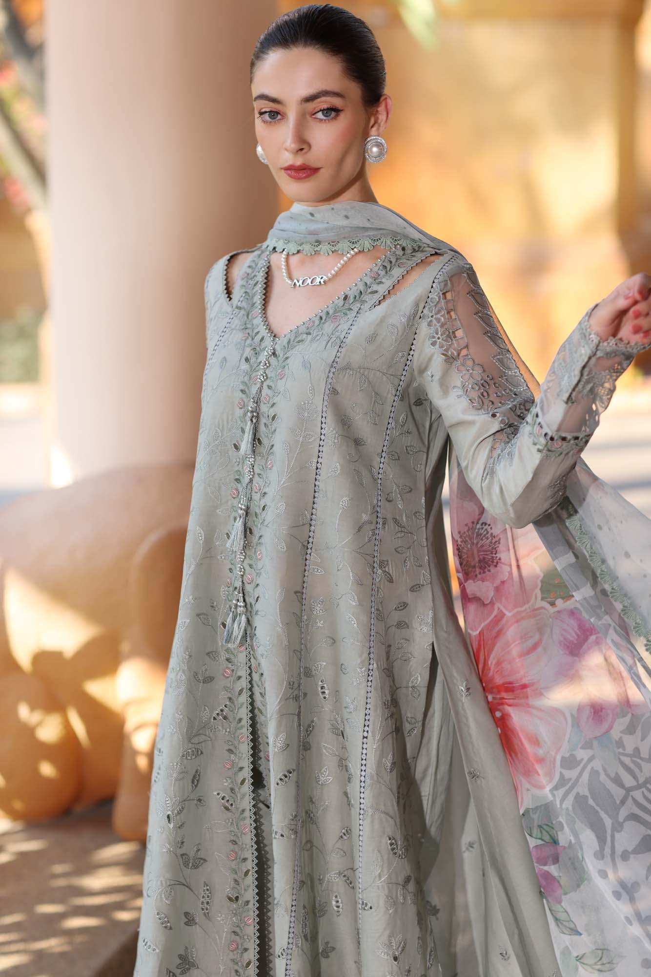 Noor by Saadia Asad | Eid Luxury Laserkari 25 | D1-A - Aqsa Fabrics