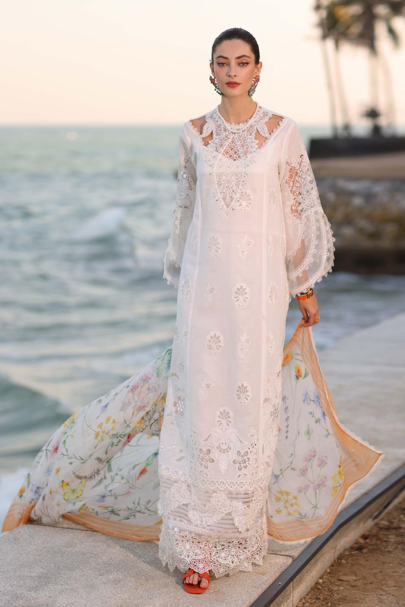 Noor by Saadia Asad | Eid Luxury Laserkari 25 | D9-B - Aqsa Fabrics