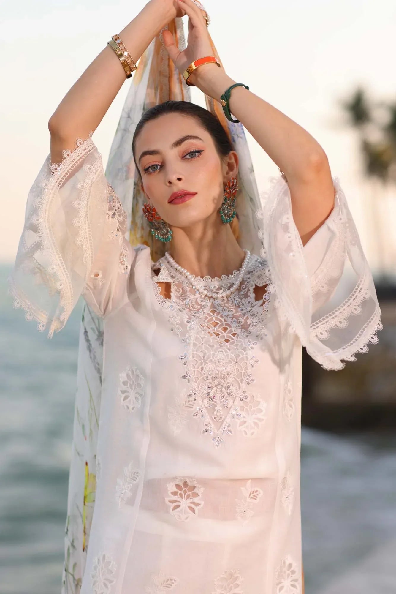 Noor by Saadia Asad | Eid Luxury Laserkari 25 | D9-B - Aqsa Fabrics
