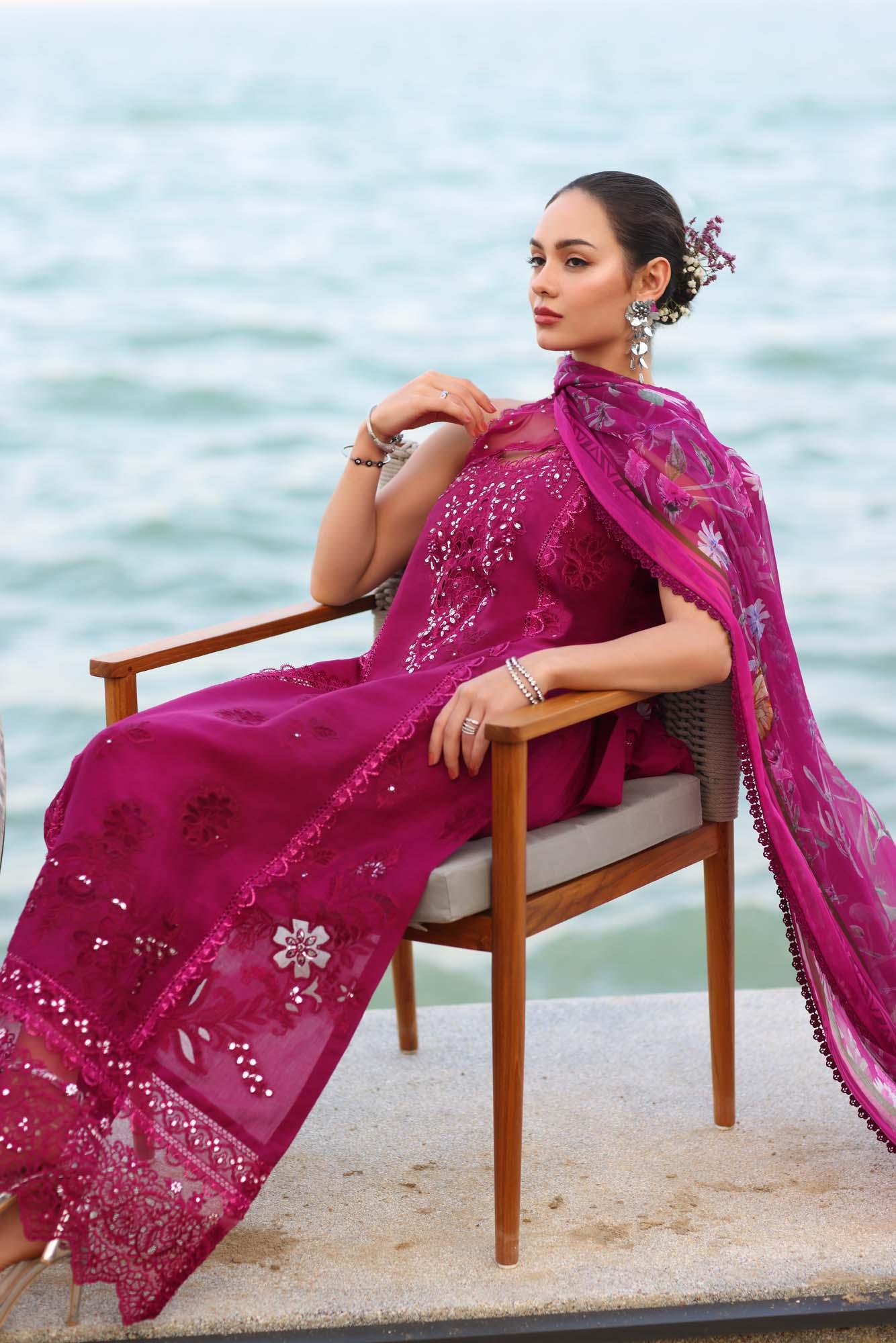 Noor by Saadia Asad | Eid Luxury Laserkari 25 | D9-A - Aqsa Fabrics