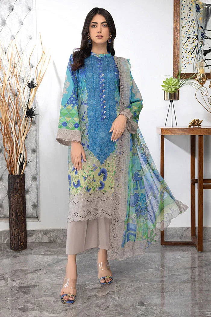 Charizma |Combination Lawn Collection | CC-24 - Aqsa Fabrics
