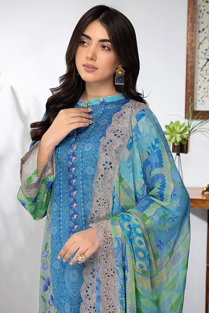 Charizma |Combination Lawn Collection | CC-24 - Aqsa Fabrics