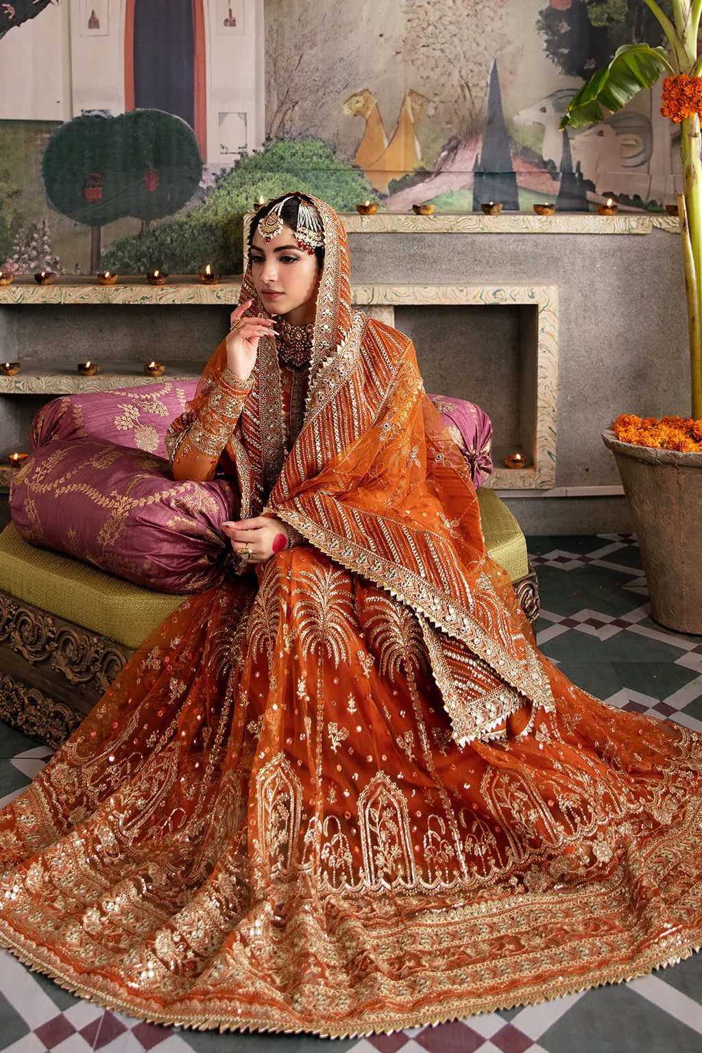 Afrozeh Shehnai Wedding Formal 3Pc Suit AFS-23-V1-01 Dilaab - Aqsa Fabrics