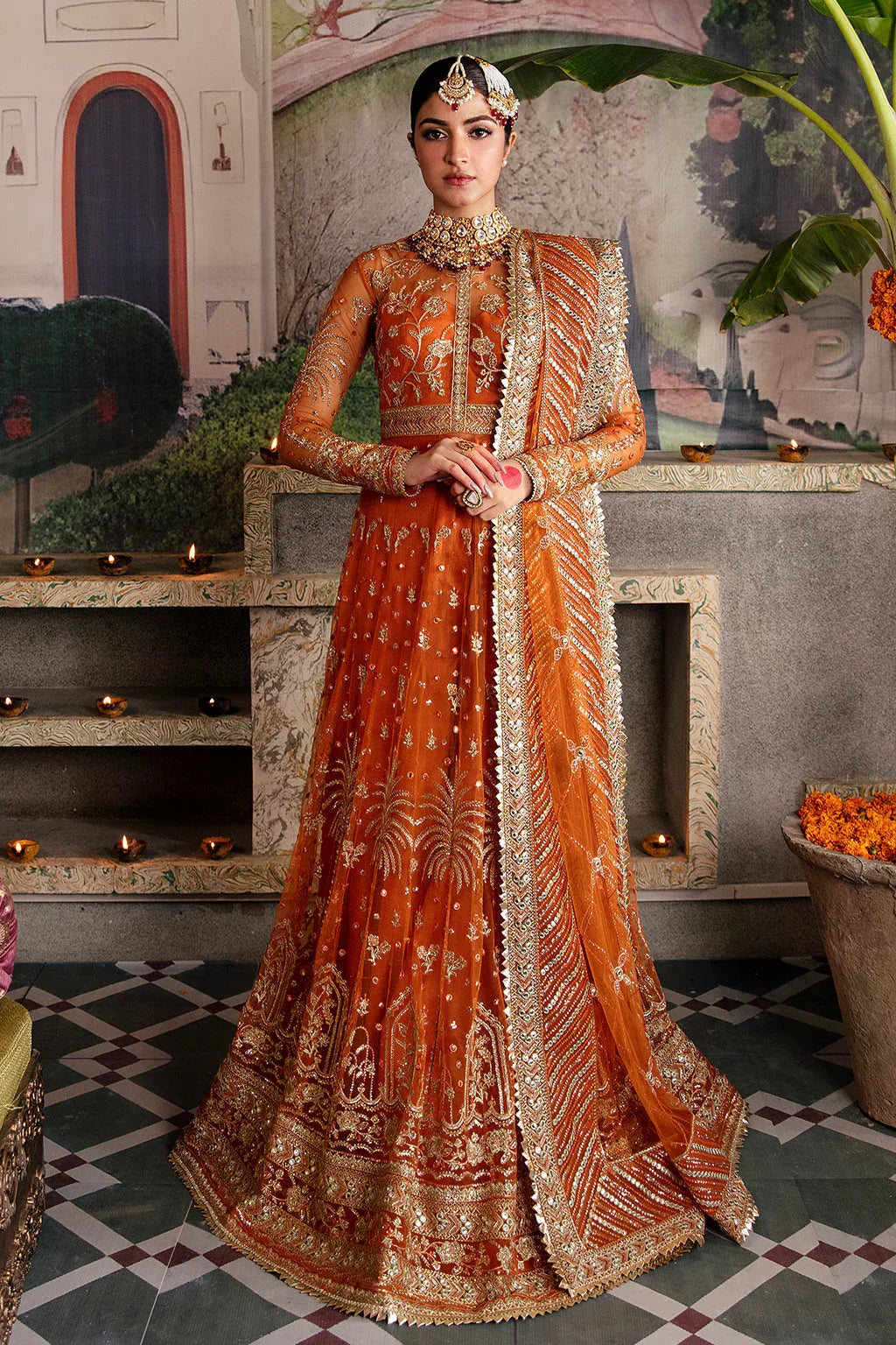 Afrozeh Shehnai Wedding Formal 3Pc Suit AFS-23-V1-01 Dilaab - Aqsa Fabrics