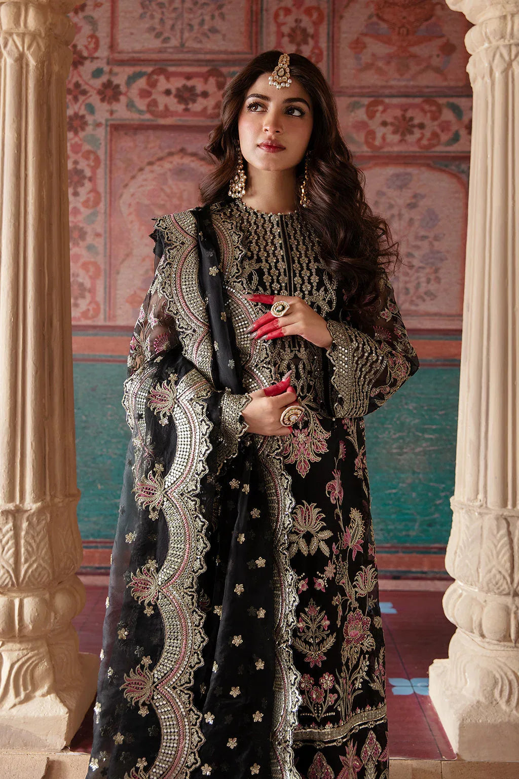 Afrozeh Shehnai Wedding Formal 3Pc Suit AFS-23-V1-03 Abdeen - Aqsa Fabrics