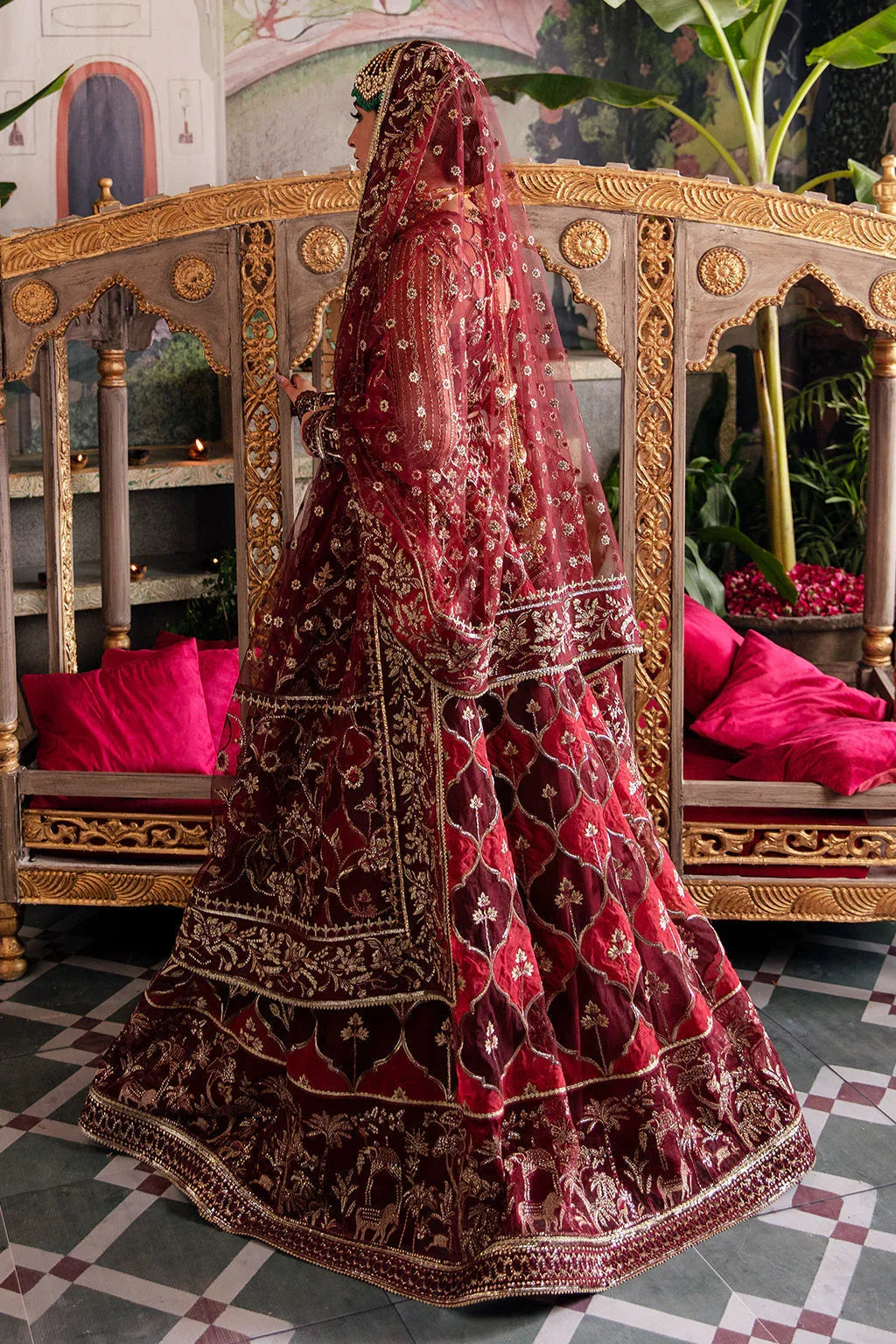 Afrozeh Shehnai Wedding Formal 3Pc Suit AFS-23-V1-06 Tabeer - Aqsa Fabrics