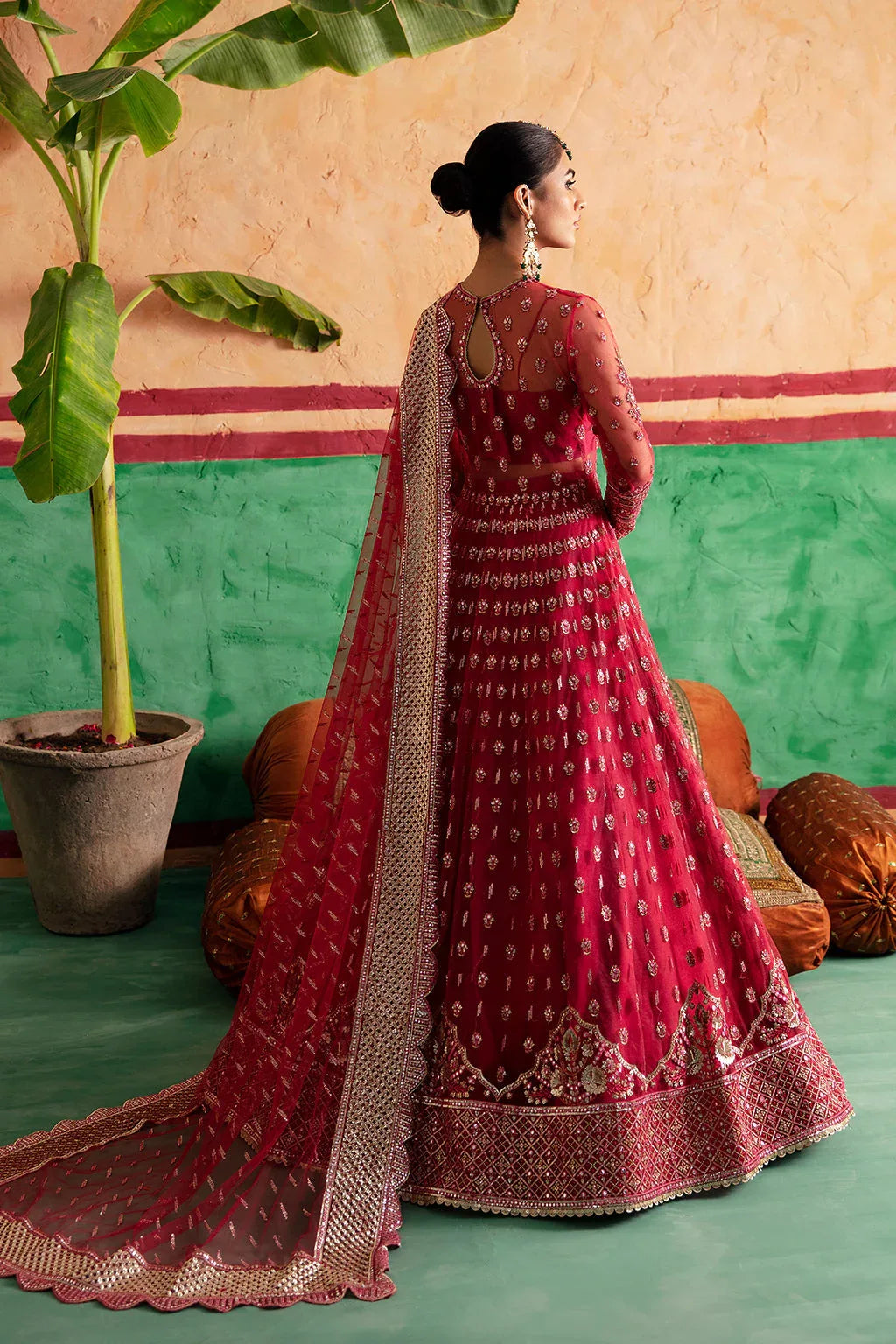 Afrozeh Shehnai Wedding Formal 3Pc Suit AFS-23-V1-07 Gulabposh - Aqsa Fabrics