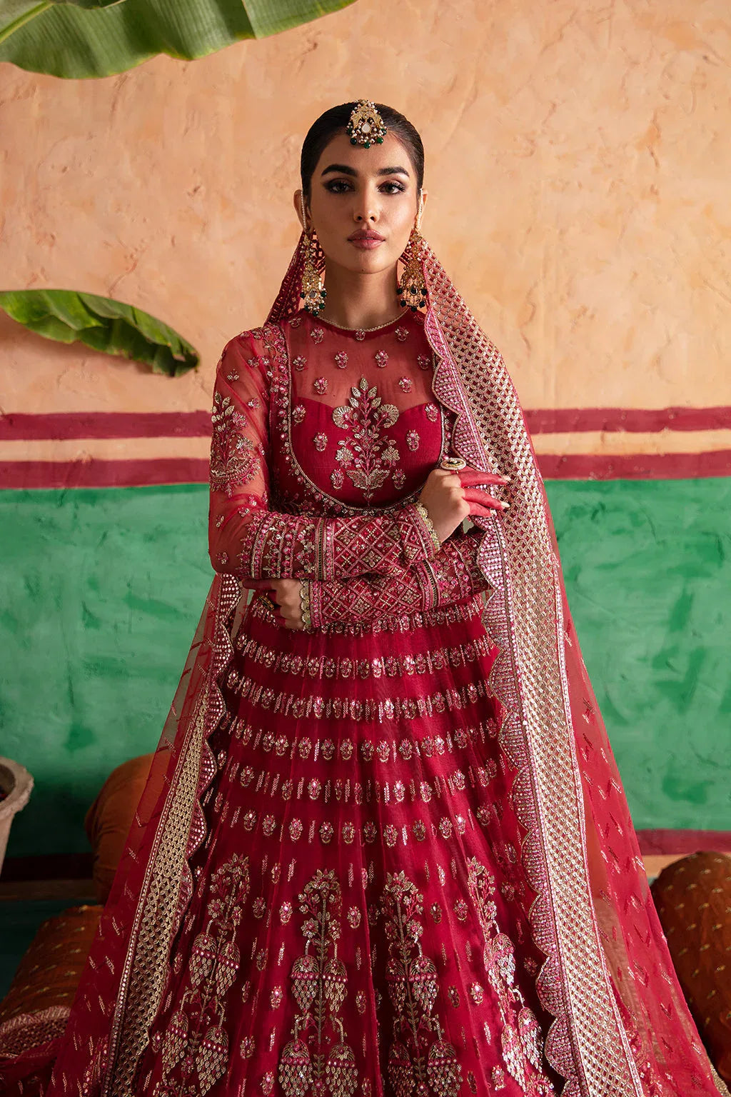 Afrozeh Shehnai Wedding Formal 3Pc Suit AFS-23-V1-07 Gulabposh - Aqsa Fabrics