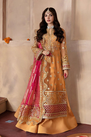 Afrozeh Shehnai Wedding Formal 3Pc Suit AFS-23-V1-08 Zari - Aqsa Fabrics