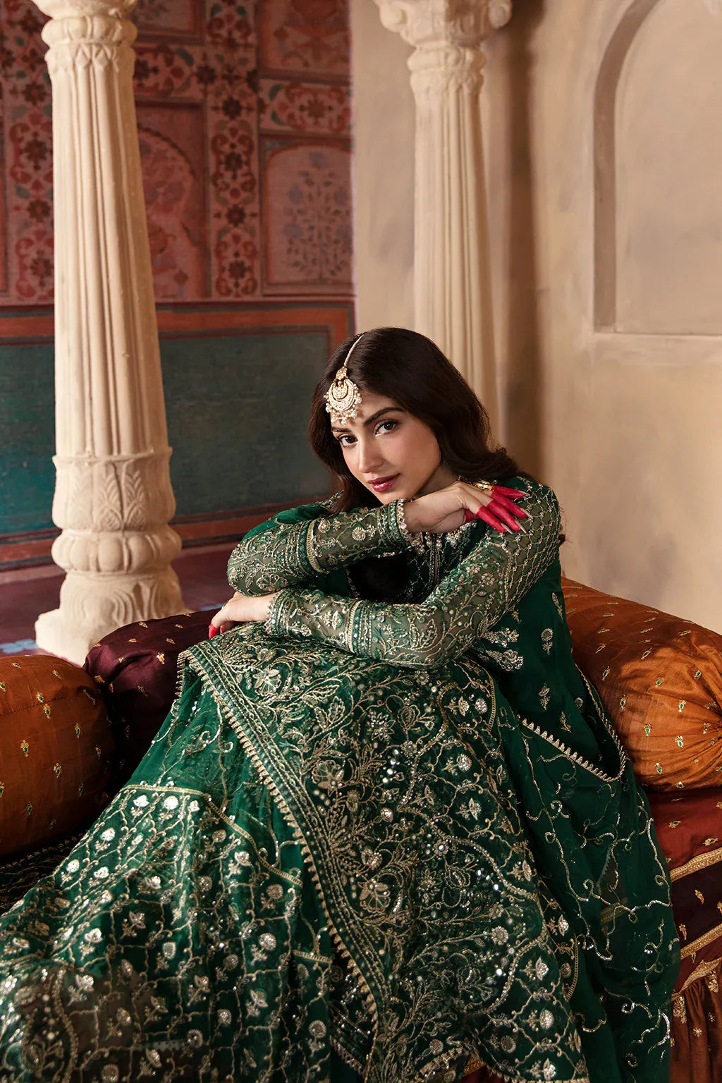 Afrozeh Shehnai Wedding Formal 3Pc Suit AFS-23-V1-09 Dilsaz - Aqsa Fabrics