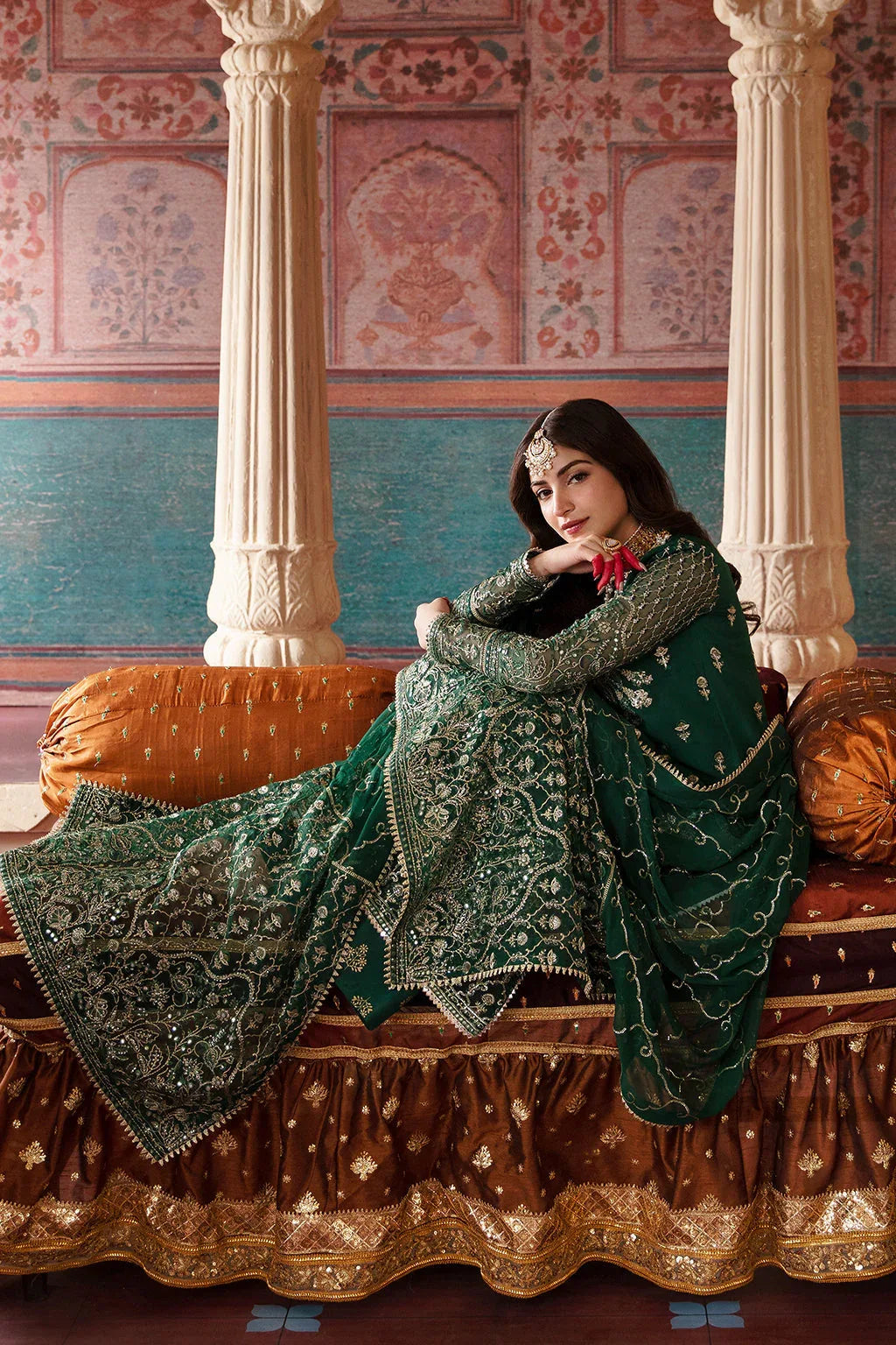 Afrozeh Shehnai Wedding Formal 3Pc Suit AFS-23-V1-09 Dilsaz - Aqsa Fabrics